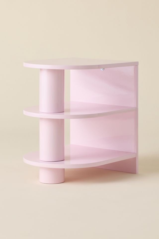 Cam Lacquered 3-Tier Storage Side Table #1