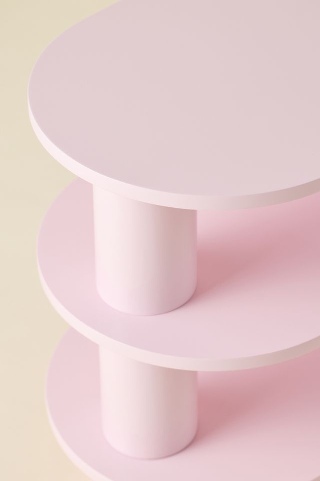 Cam Lacquered 3-Tier Storage Side Table #3