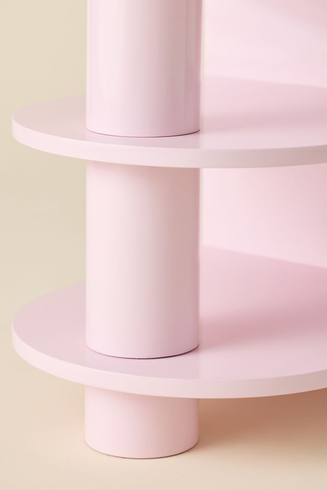 Cam Lacquered 3-Tier Storage Side Table #4