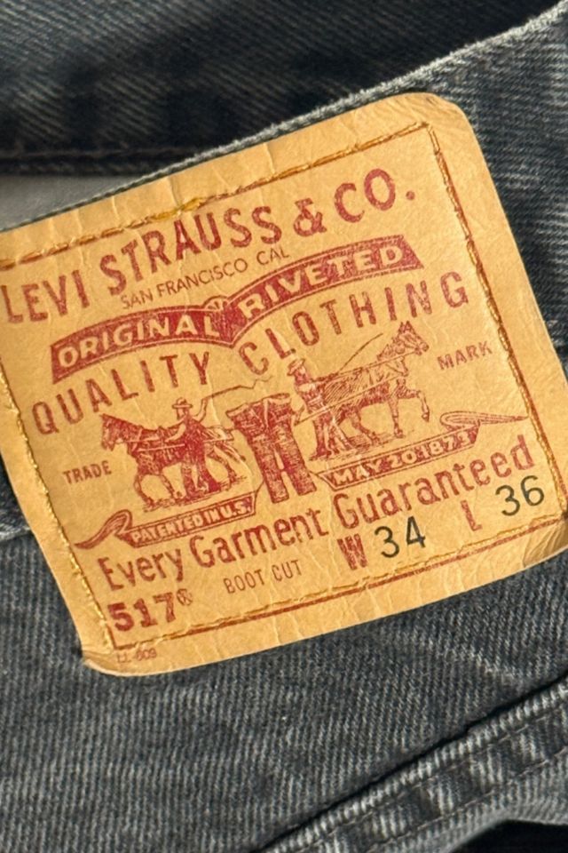 Vintage 1980's Levi’s® 517 Faded Western Bootcut Denim Jeans #2
