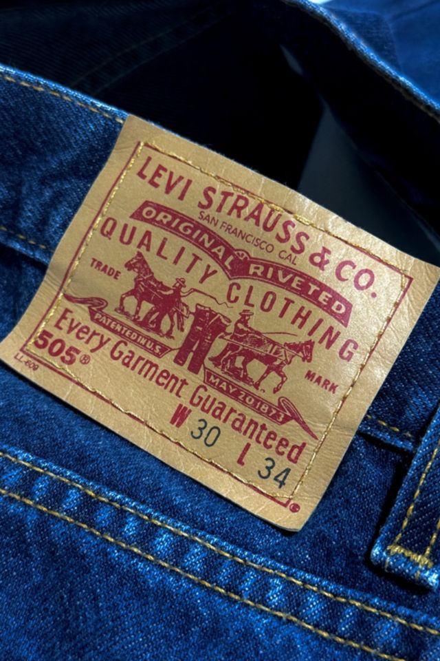 Vintage 1980's Levi’s® 505 Dark Wash Straight Leg Denim Jeans #2