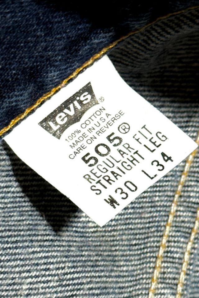 Vintage 1980's Levi’s® 505 Dark Wash Straight Leg Denim Jeans #3