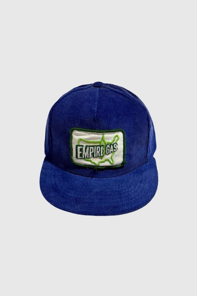 Vintage 1970's Empire Gas Corduroy Trucker Hat