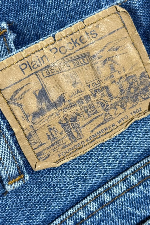 Vintage 1970's Penney's Plain Pockets Perfect Fade Western Bootcut Denim Jeans #2
