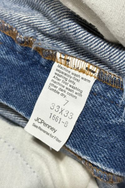 Vintage 1970's Penney's Plain Pockets Perfect Fade Western Bootcut Denim Jeans