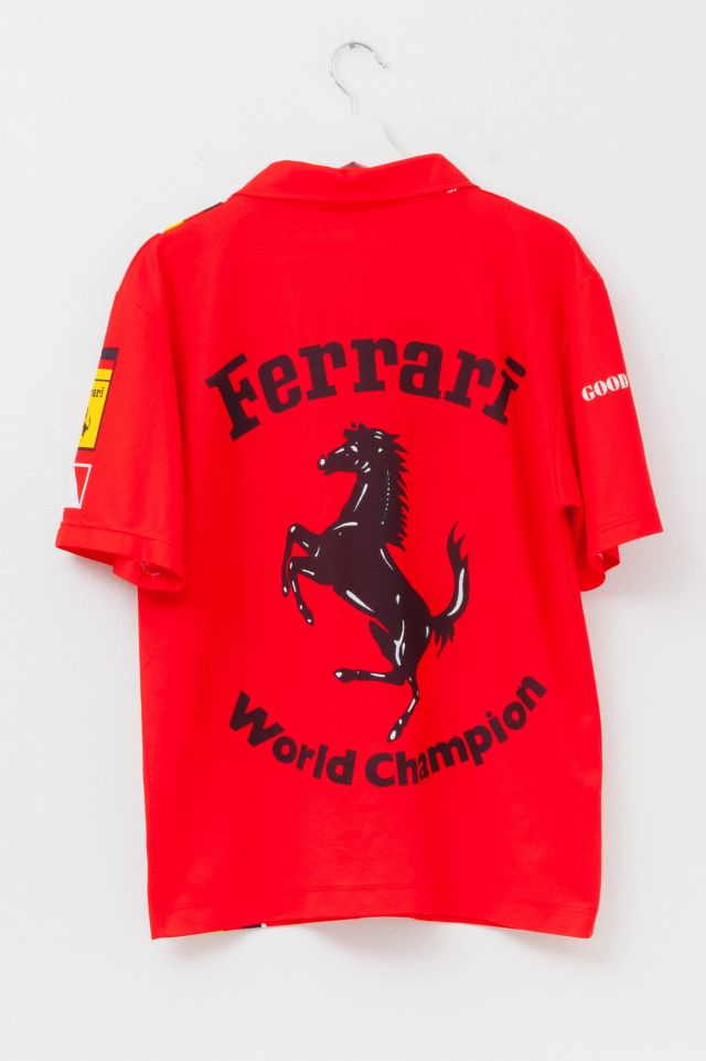 Vintage Y2K Ferrari All Over Print Shirt Made in Italy #2