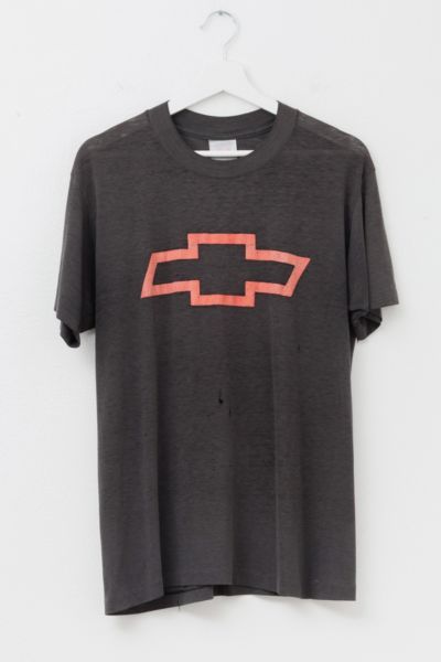 Vintage 1980s Distressed Chevy Heart Beat of America Paper Thin Graphic T-Shirt