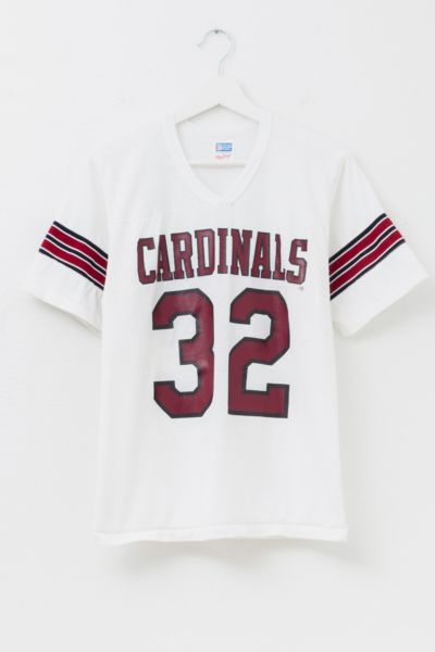 Vintage 1980s Distressed Cardinals Football Jersey Graphic T-Shirt Made in USA