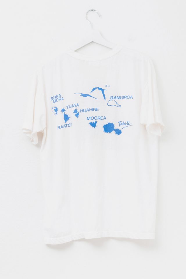 Vintage 1980s Distressed Tahiti Islands Graphic T-Shirt #2