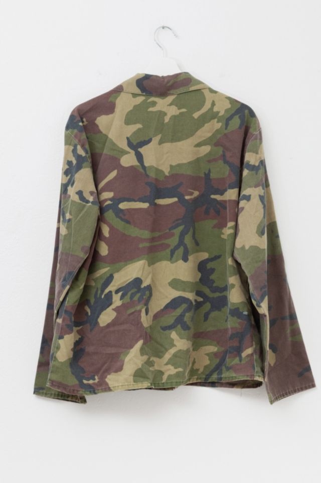 Vintage 1980s Distressed Camo Chore Jacket #2