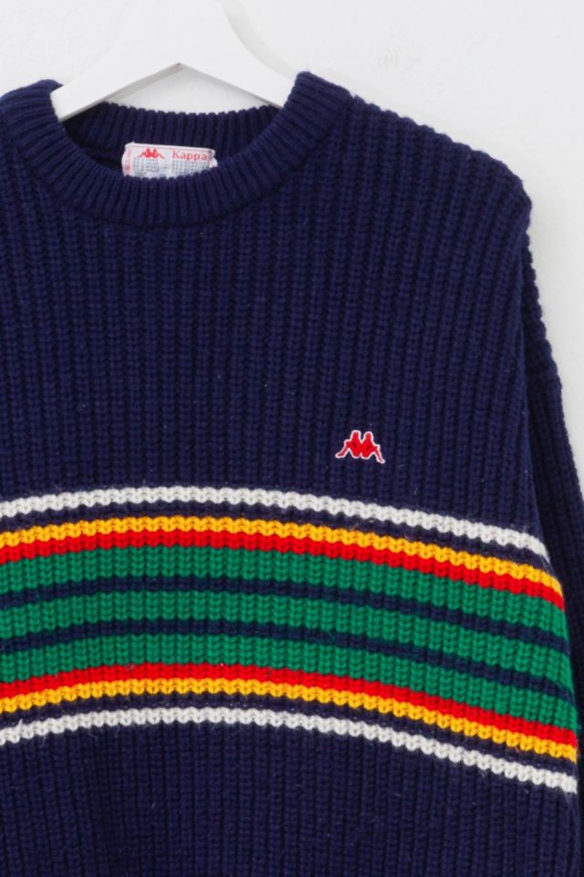 Vintage 1980s Kappa Cable Knit Pullover Sweater Made in Italy #1