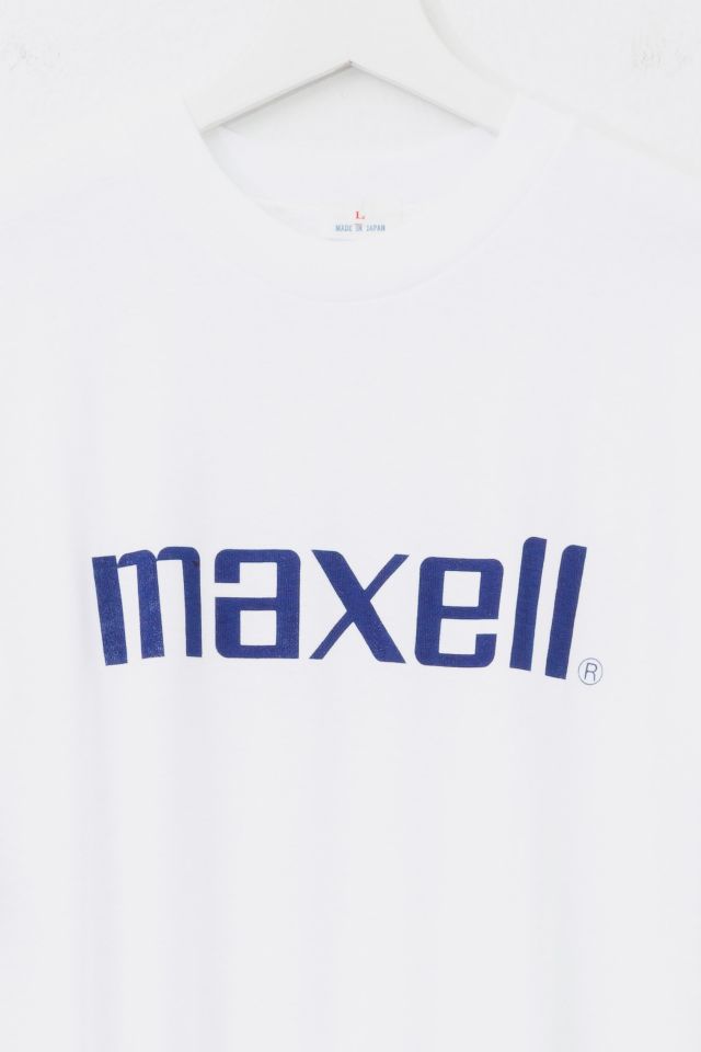 Vintage 1980s Maxell Spell Out Graphic T-Shirt Made in Japan #1