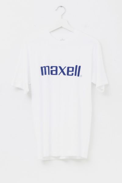Vintage 1980s Maxell Spell Out Graphic T-Shirt Made in Japan