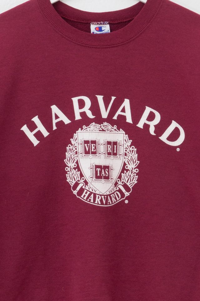 Vintage 1990s Champion Harvard University Crest Logo Graphic Sweatshirt #1