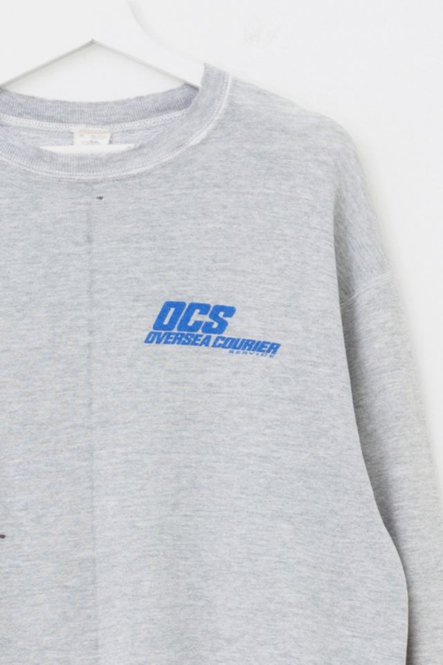 Vintage 1990s Distressed Graphic Heather Gray Crewneck Sweatshirt Made in USA #1