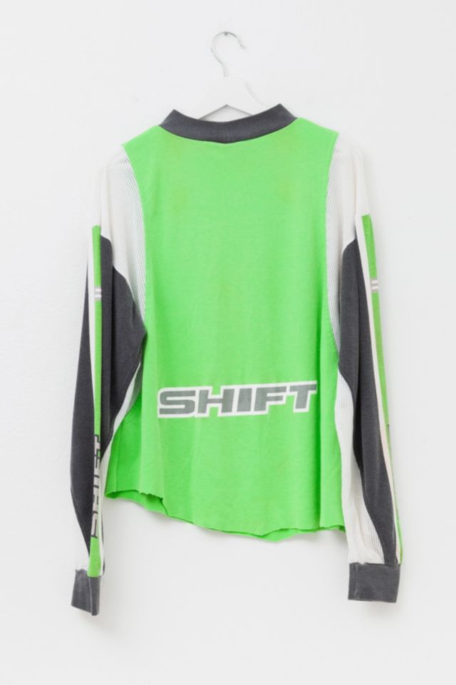 Vintage 1990s Distressed Shift Motocross Jersey Cropped #2