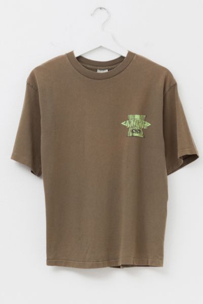 Vintage 1990s Distressed Gotcha Green Surf Graphic T-Shirt Made in USA