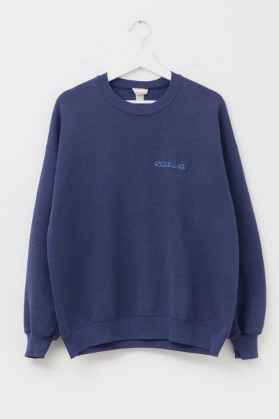 Vintage 1990s Distressed Sophisto Embroidered Logo Crewneck Sweatshirt Made in USA