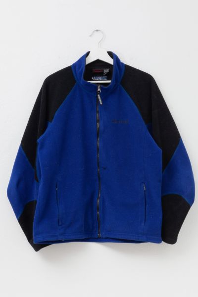 Vintage 1990s Distressed Marmot Blue Black Technical Zipper Fleece