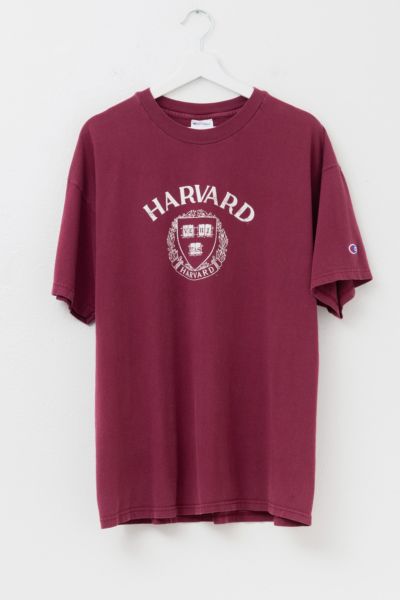 Vintage 1990s Distressed Harvard Champion Crest Graphic T-Shirt