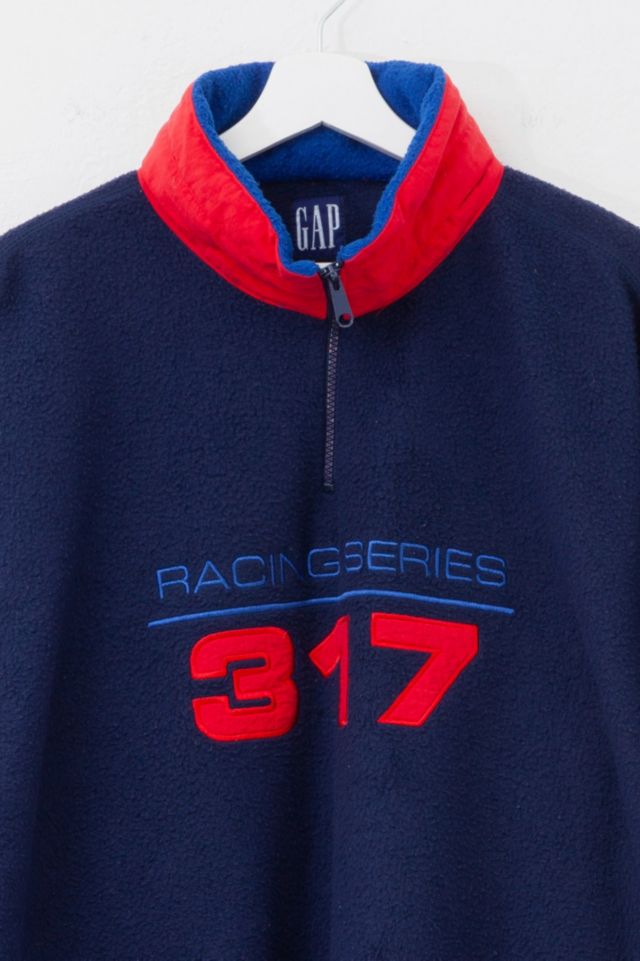 Vintage 1990s GAP Racing Series 317 Pullover Fleece #1