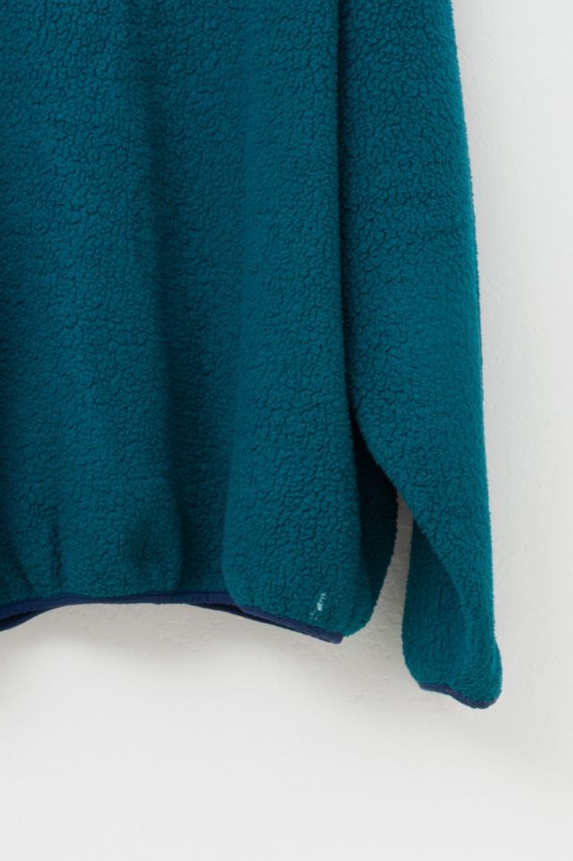 Vintage 1990s L.L. Bean Deep Pile Green Zipper Fleece Made in USA #3