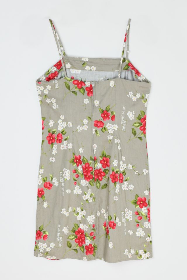 Vintage Y2k Gray Printed Mini Dress #3