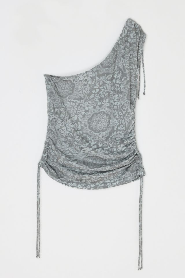 Vintage Y2k Ruched Burnout Top #3