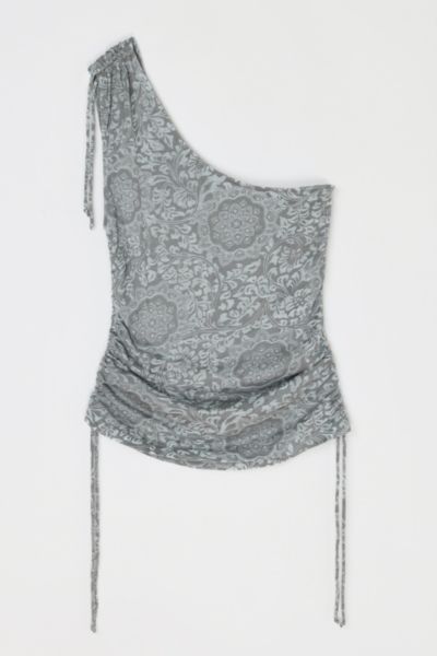 Vintage Y2k Ruched Burnout Top