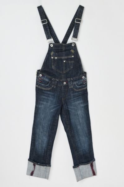 Vintage Y2k Contrast-Stitched Overalls