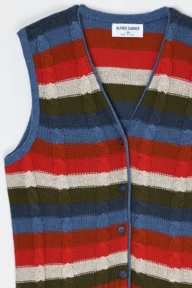 Vintage 90s Striped Sweater Vest #1