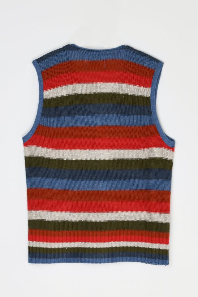 Vintage 90s Striped Sweater Vest #2