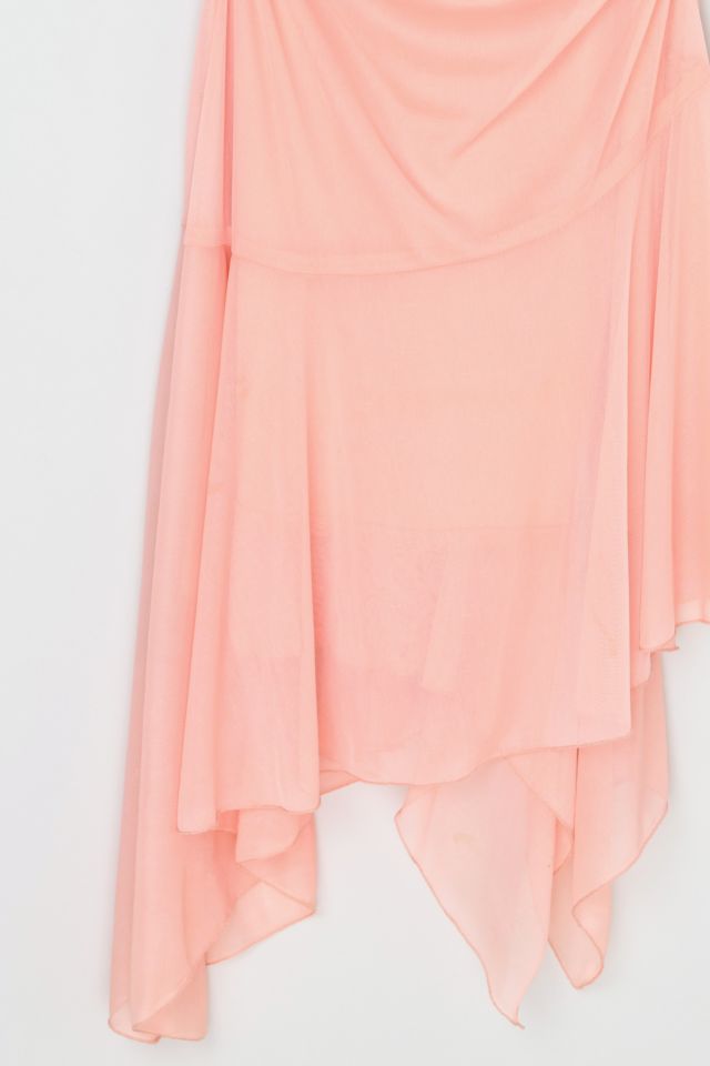 Vintage Y2k Light Pink Ruched Mini Dress #2