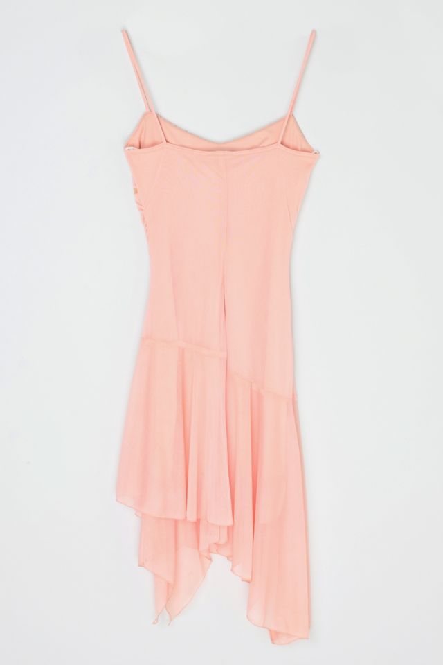 Vintage Y2k Light Pink Ruched Mini Dress #3