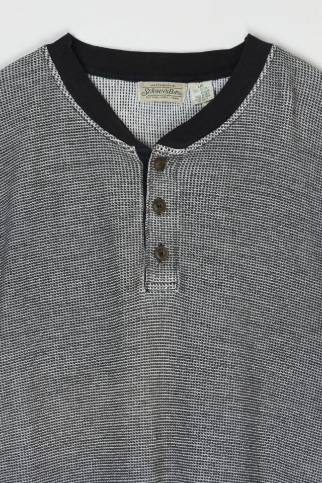 Vintage 90s Waffle Knit Camp Shirt #1