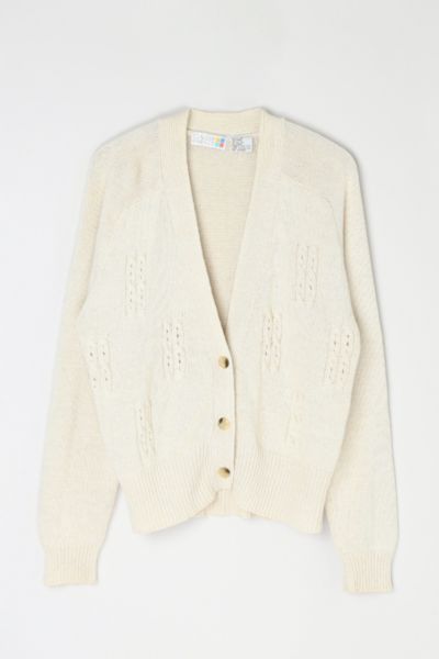 Vintage 90s Light Cream Cardigan