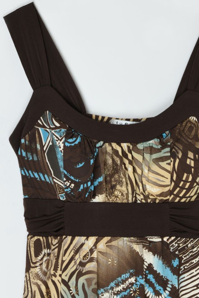 Vintage Y2k Printed Tied Mini Dress #1