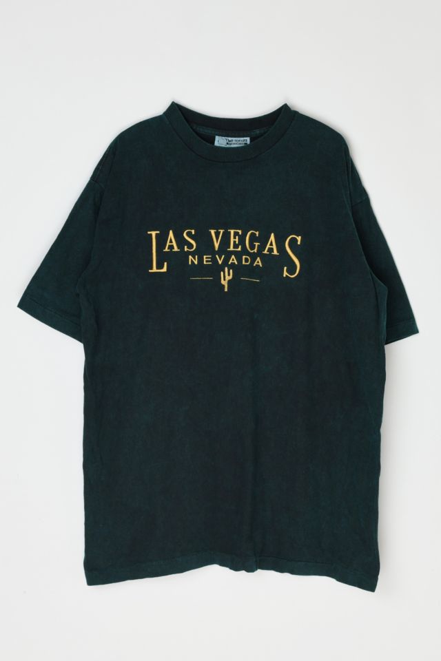 Vintage 90s Las Vegas, Nevada Dark Green Stonewash T-Shirt