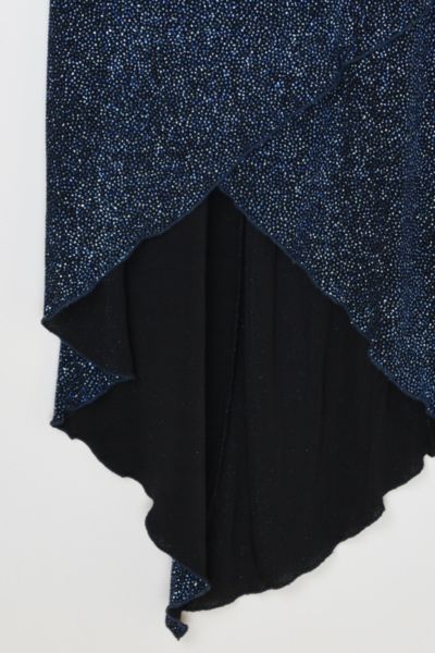 Vintage Y2k Dark Blue Glittered Midi Dress