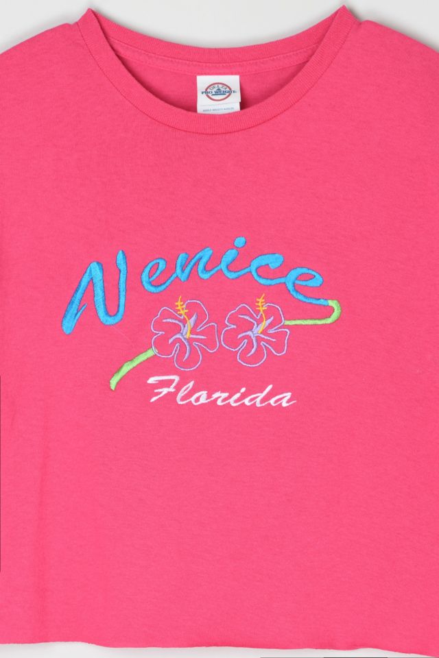 Vintage Y2k Venice, Florida Cropped T-Shirt #1