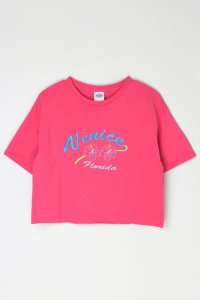Vintage Y2k Venice, Florida Cropped T-Shirt