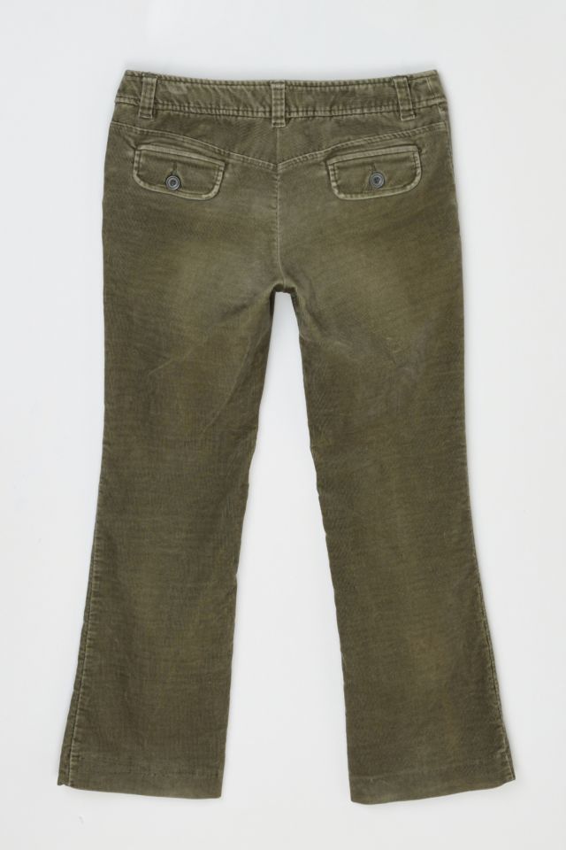 Vintage Y2k Olive Corduroy Boot Cut Pants #2