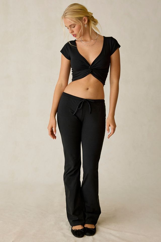 Out From Under Bec Twist-Front Cropped Tee #4