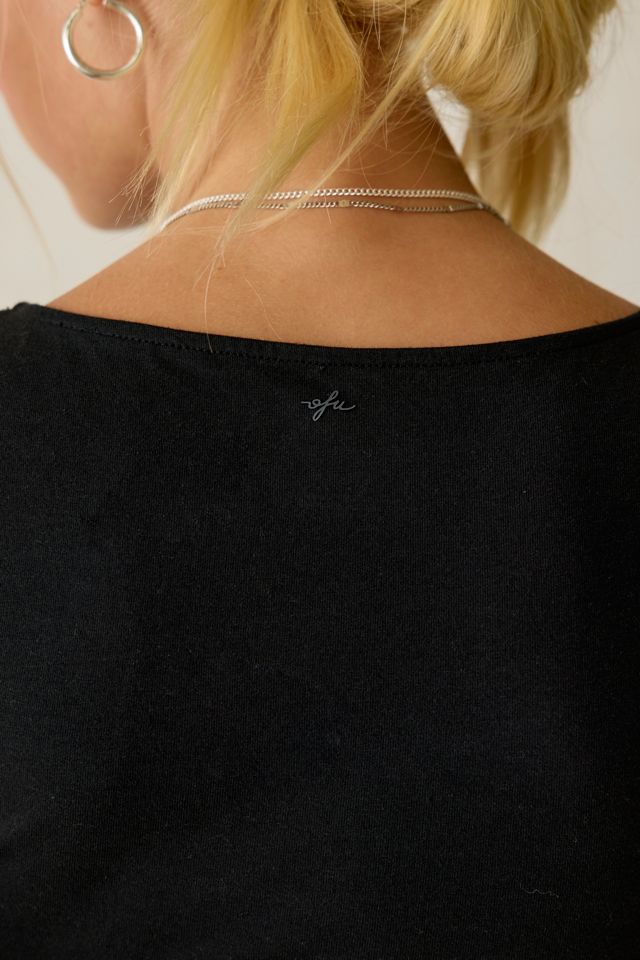 Out From Under Bec Twist-Front Cropped Tee #5