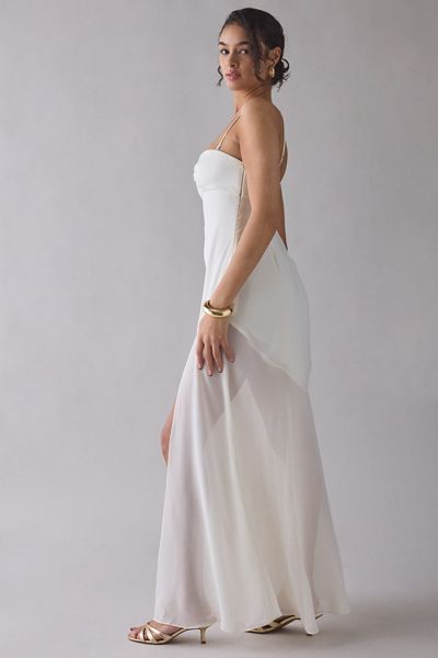 zara asymmetric dress green Rent Subira White Satin Maxi | Dresses To Rent