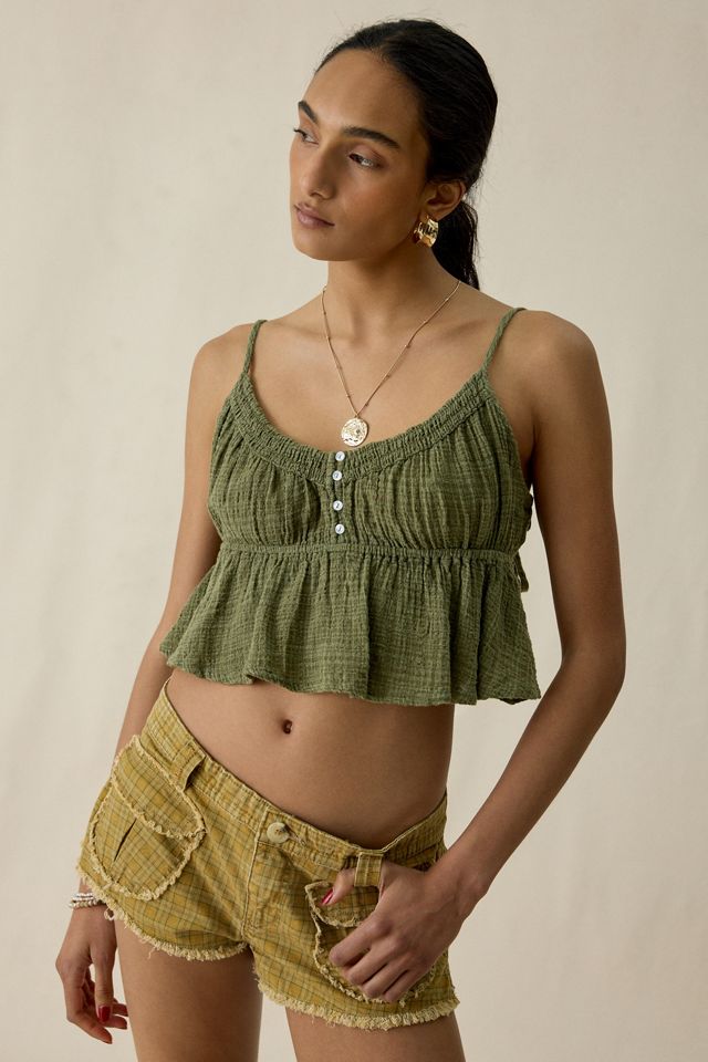 Mini-short cargo taille basse Sunkissed BDG #1