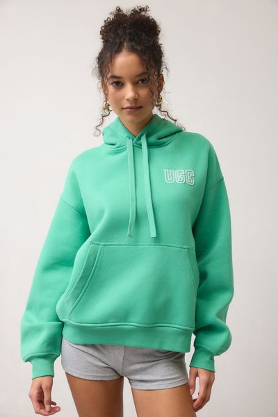 UGG Logo Chenille Applique Graphic Hoodie Sweatshirt