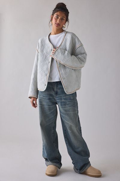 UGG Sun Quilted Embroidered Jacket
