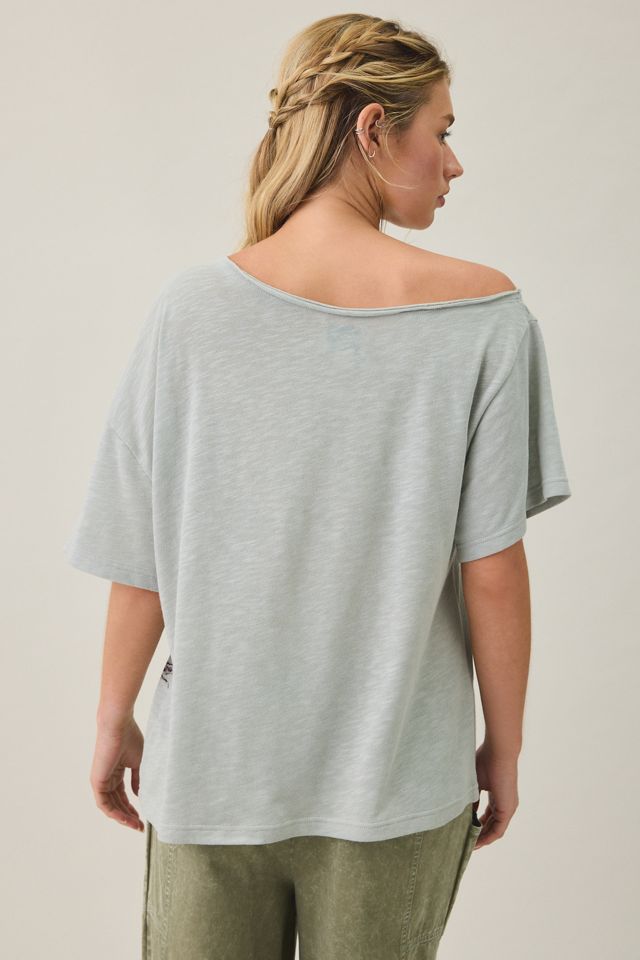 BDG Courtney Graphic Off-The-Shoulder Oversized Tee #3