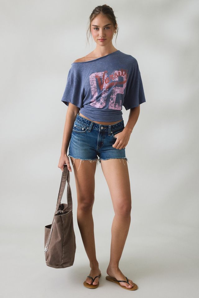 BDG Courtney Graphic Off-The-Shoulder Oversized Tee #2